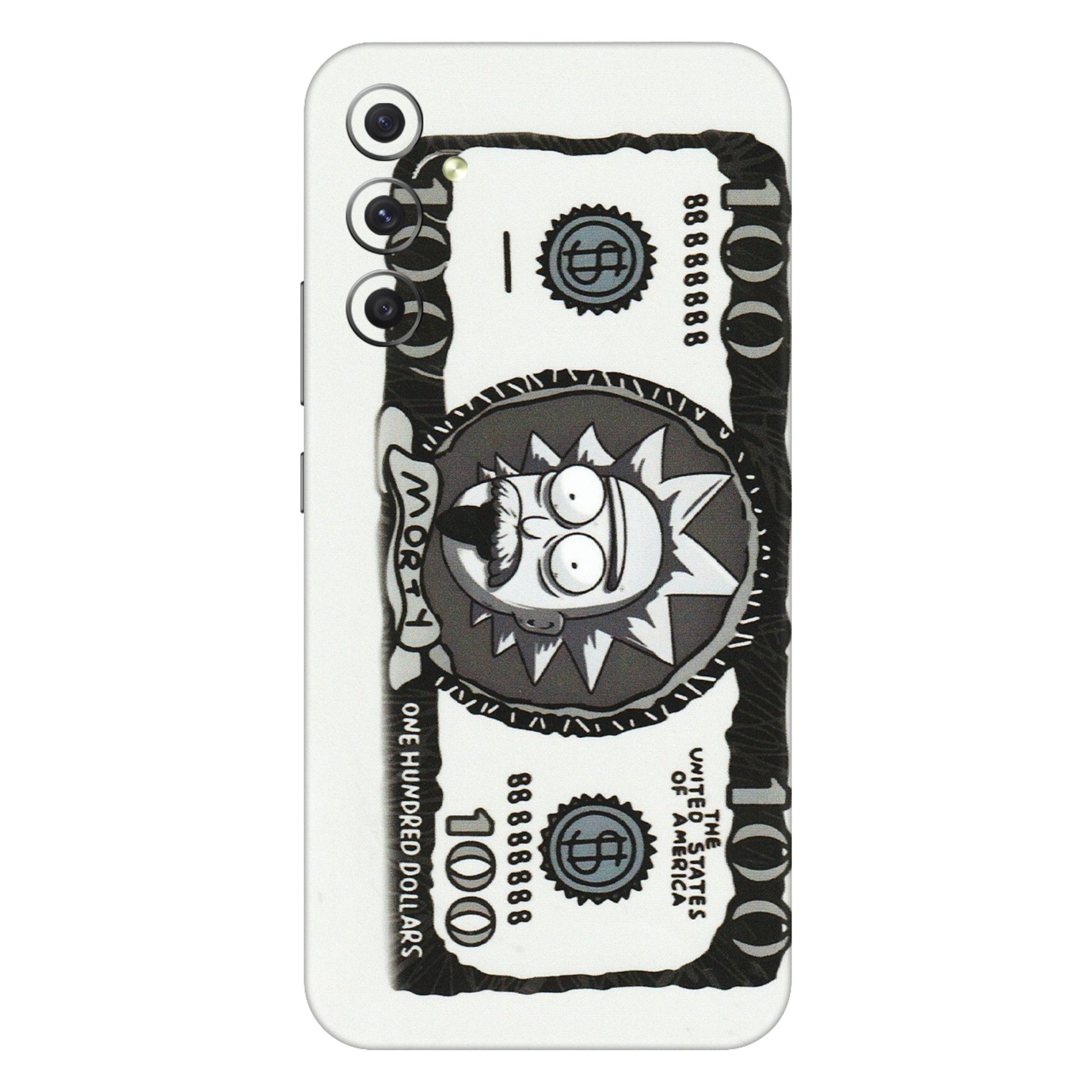 Samsung A/S Series Phone Skins (All Models) - Rick And Morty Hundred Dollar Anime - Matte Finish (M-161) Samsung Galaxy A34 (5G)