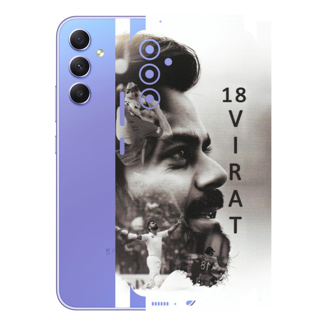 Samsung A/S Series Phone Skins (All Models) - Virat Kohli Cricketer - Matte Finish (M-163) Samsung Galaxy A34 (5G)