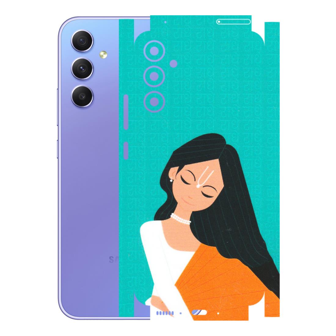 Samsung A/S Series Phone Skins (All Models) - Radhe Radhe With Hindu Symbol - Matte Finish (M-164) Samsung Galaxy A34 (5G)