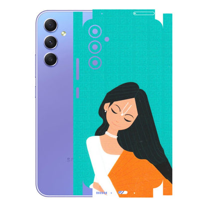 Samsung A/S Series Phone Skins (All Models) - Radhe Radhe With Hindu Symbol - Matte Finish (M-164) Samsung Galaxy A34 (5G)