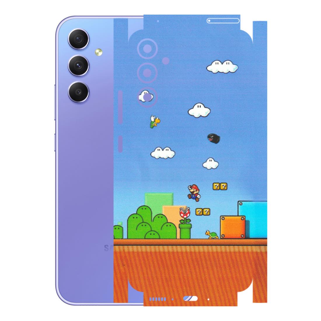 Samsung A/S Series Phone Skins (All Models) - Mario Game Scene - Matte Finish (M-24) Samsung Galaxy A34 (5G)