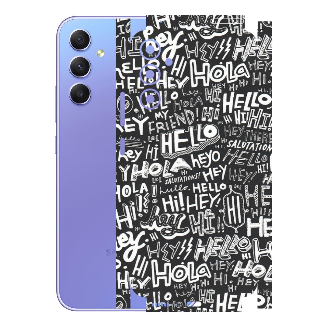Samsung A/S Series Phone Skins (All Models) - Hi Hello Doodles - Matte Finish (M-25) Samsung Galaxy A34 (5G)