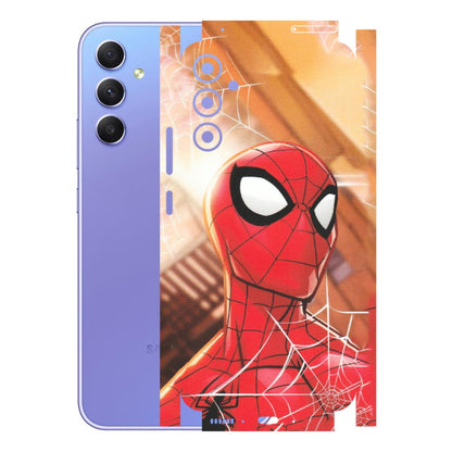 Samsung A/S Series Phone Skins (All Models) - Spiderman Face New - Matte Finish (M-41) Samsung Galaxy A34 (5G)