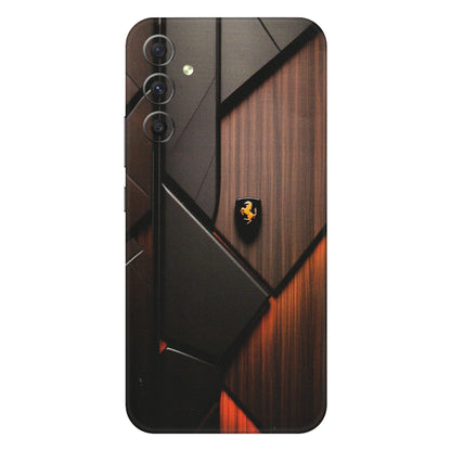 Samsung A/S Series Phone Skins (All Models) - Lambo Beauty Wood Pattern Sober - Matte Finish (M-51) Samsung Galaxy A34 (5G)
