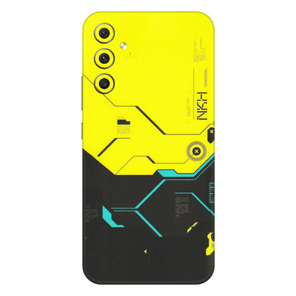 Samsung A/S Series Phone Skins (All Models) - Black Yellow Technica - Matte Finish (M-53) Samsung Galaxy A34 (5G)