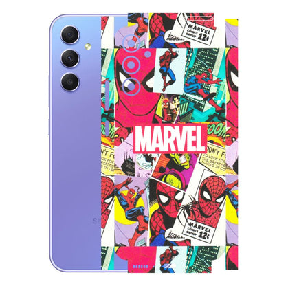 Samsung A/S Series Phone Skins (All Models) - Marvel Comic Spiderman Grafitti - Matte Finish (M-72) Samsung Galaxy A34 (5G)