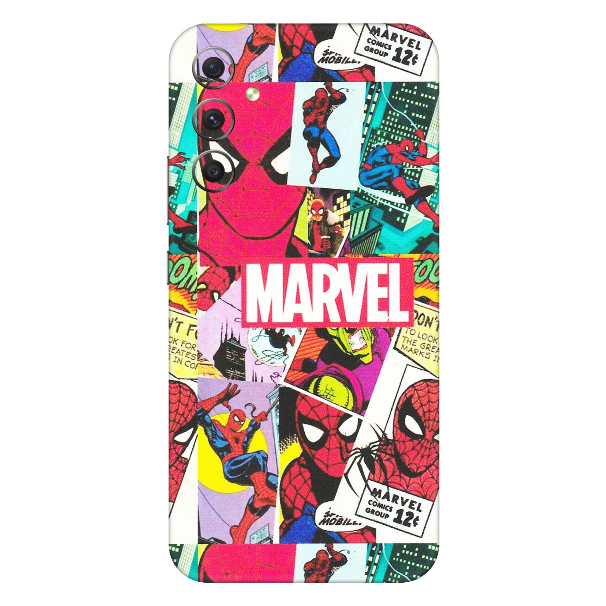 Samsung A/S Series Phone Skins (All Models) - Marvel Comic Spiderman Grafitti - Matte Finish (M-72) Samsung Galaxy A34 (5G)