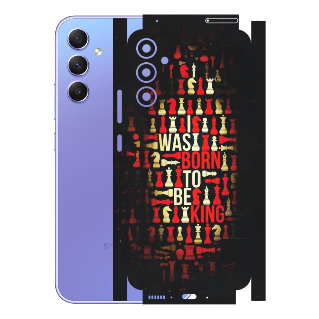 Samsung A/S Series Phone Skins (All Models) - Born To Be King - Matte Finish (M-73) Samsung Galaxy A34 (5G)