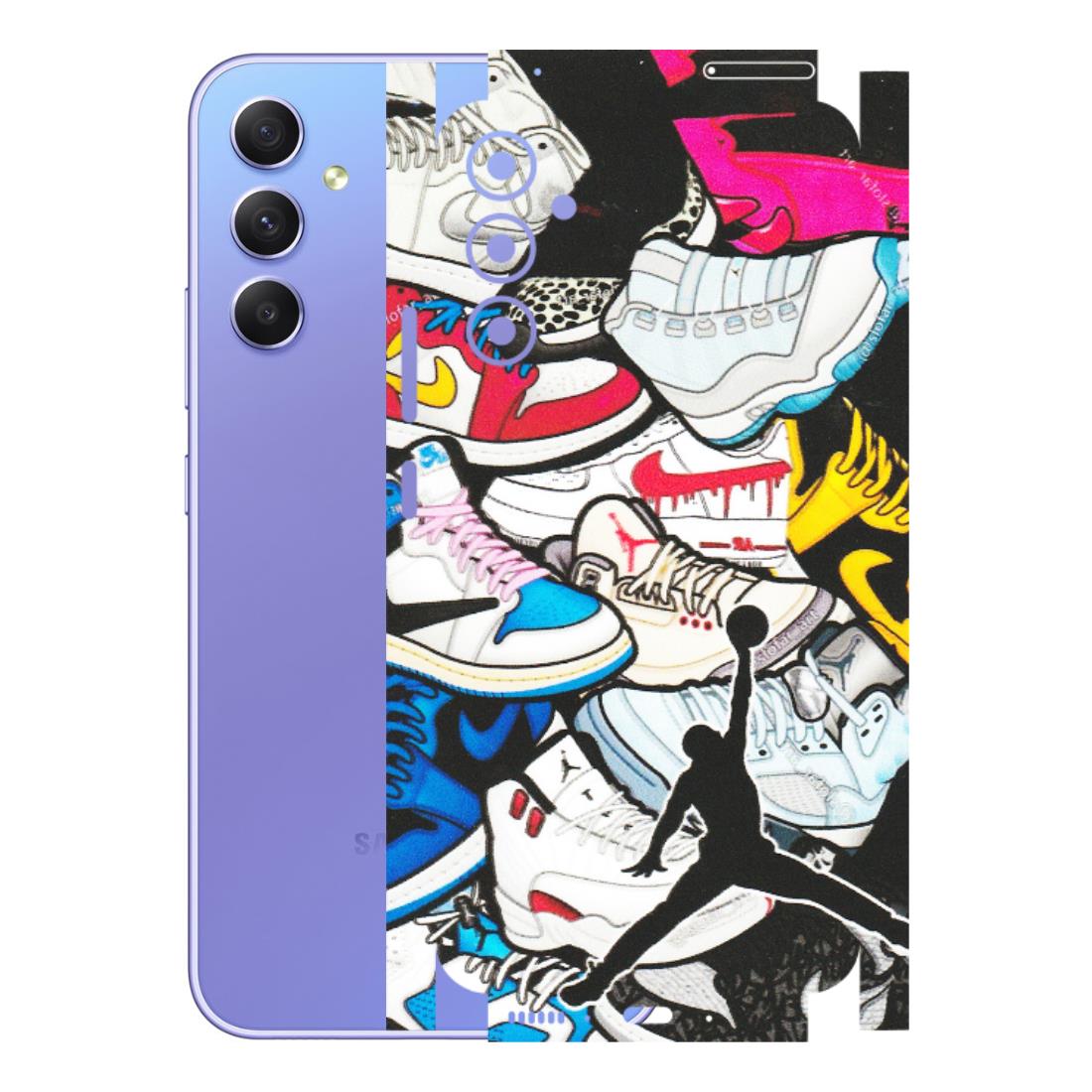 Samsung A/S Series Phone Skins (All Models) - Jordan Sneakers Fan - Matte Finish (M-80) Samsung Galaxy A34 (5G)