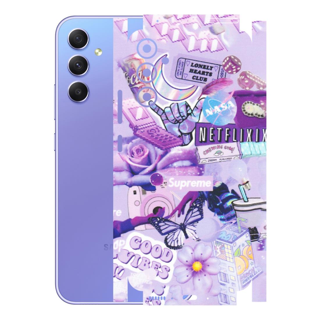 Samsung A/S Series Phone Skins (All Models) - Supreme Purple Magic - Matte Finish (M-88) Samsung Galaxy A34 (5G)