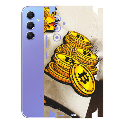 Samsung A/S Series Phone Skins (All Models) - Billionaire Bitcoin Collection - Matte Finish (M-92) Samsung Galaxy A34 (5G)