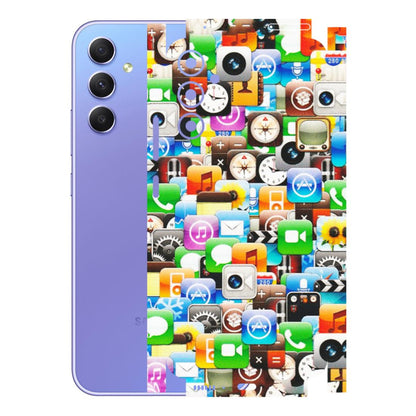 Samsung A/S Series Phone Skins (All Models) - All Apple Icons - Matte Finish (M-93) Samsung Galaxy A34 (5G)