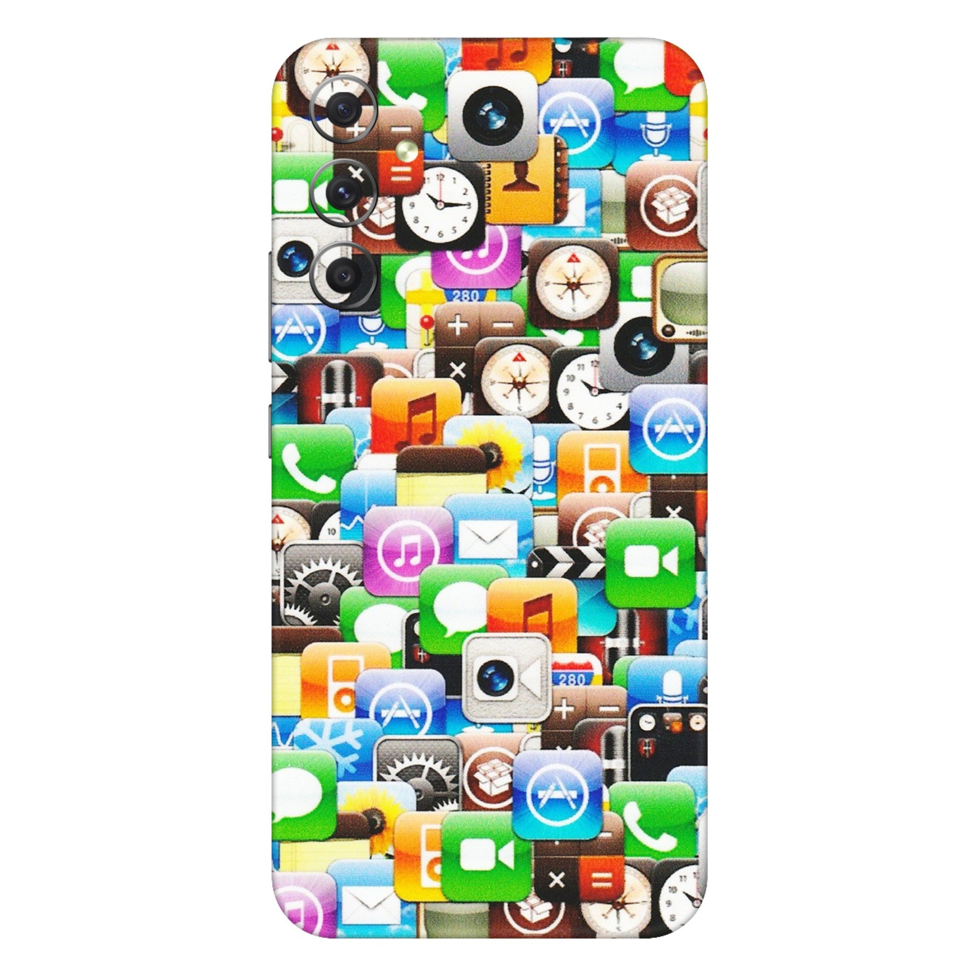 Samsung A/S Series Phone Skins (All Models) - All Apple Icons - Matte Finish (M-93) Samsung Galaxy A34 (5G)