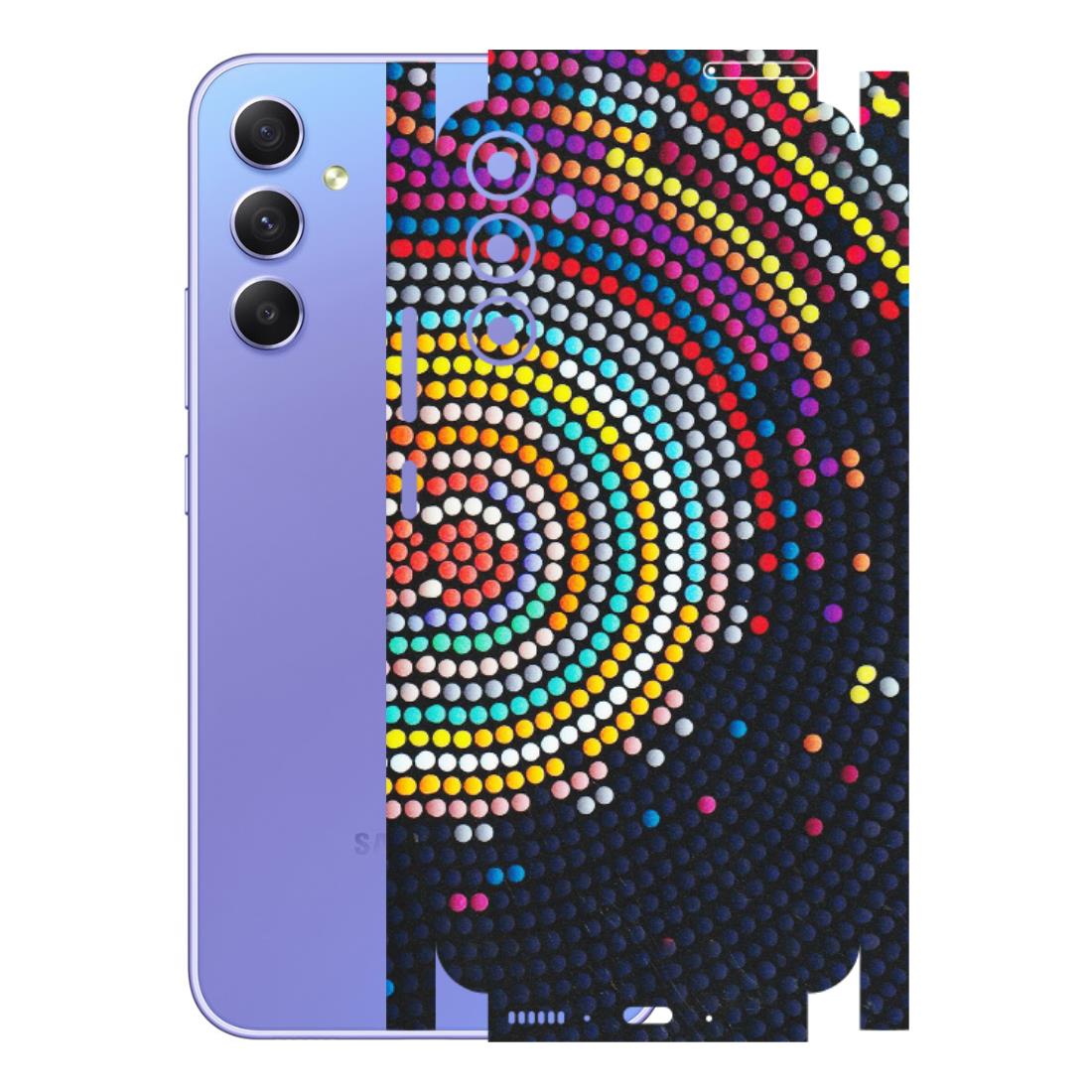 Samsung A/S Series Phone Skins (All Models) - Rainbow Dot Mandala - Matte Finish (M-97) Samsung Galaxy A34 (5G)