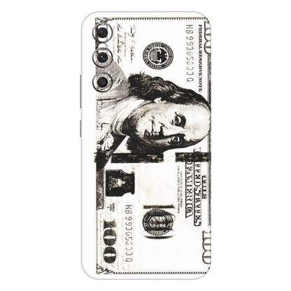 Samsung A/S Series Phone Skins (All Models) - 100 Dollar Currency - Transparent Finish (T-01) Samsung Galaxy A34 (5G)