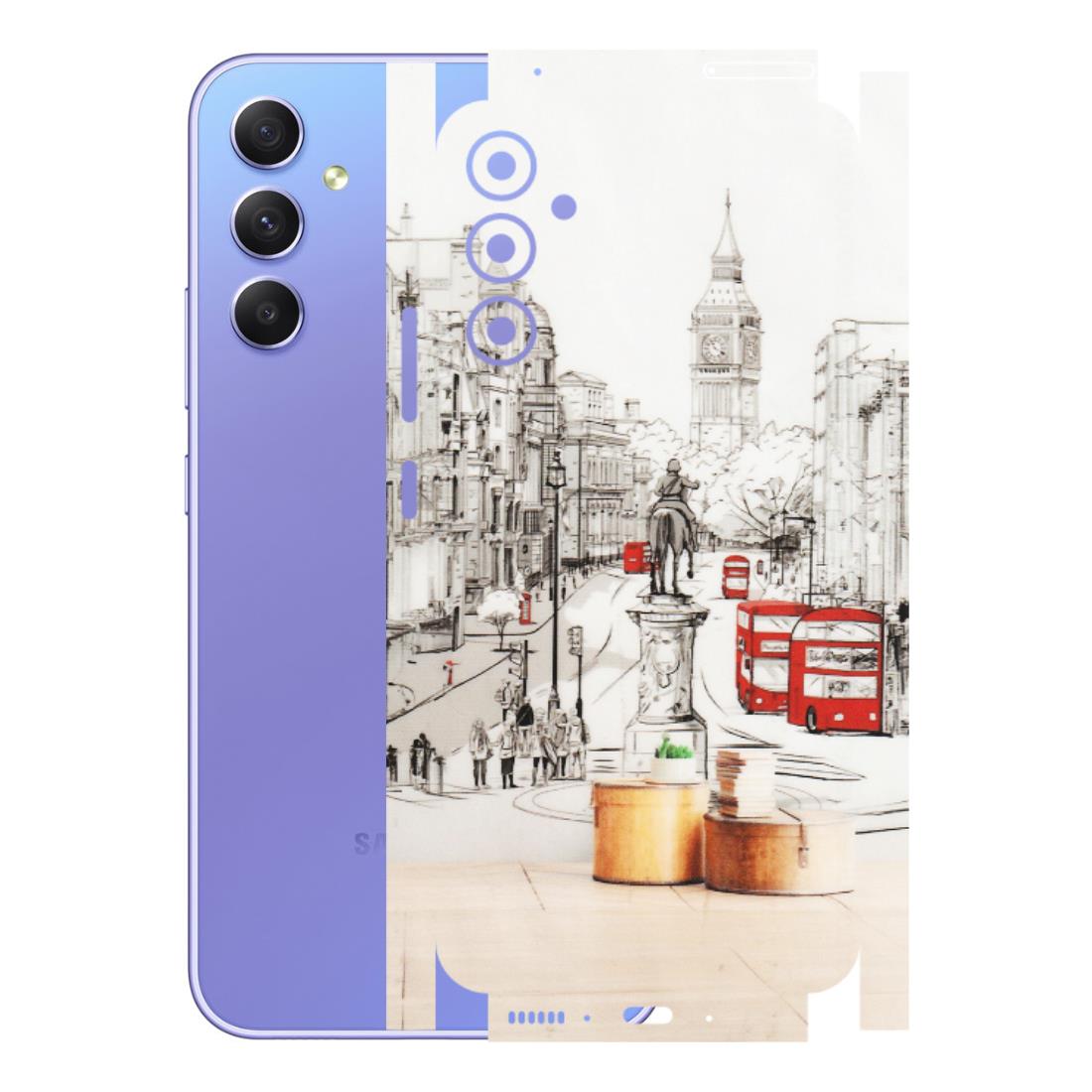 Samsung A/S Series Phone Skins (All Models) - London Street - Transparent Finish (T-02) Samsung Galaxy A34 (5G)