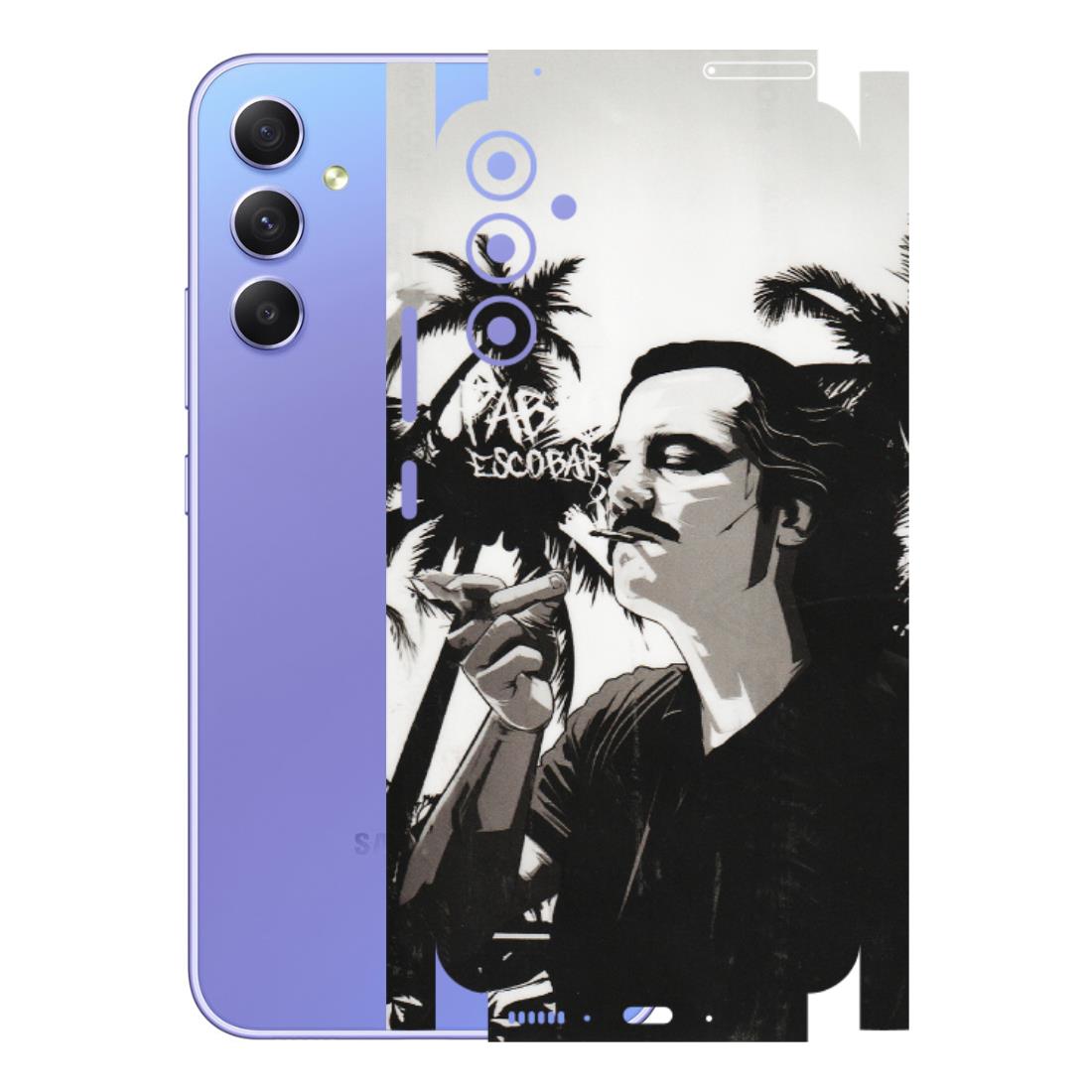 Samsung A/S Series Phone Skins (All Models) - Pab Escobar - Transparent Finish (T-05) Samsung Galaxy A34 (5G)