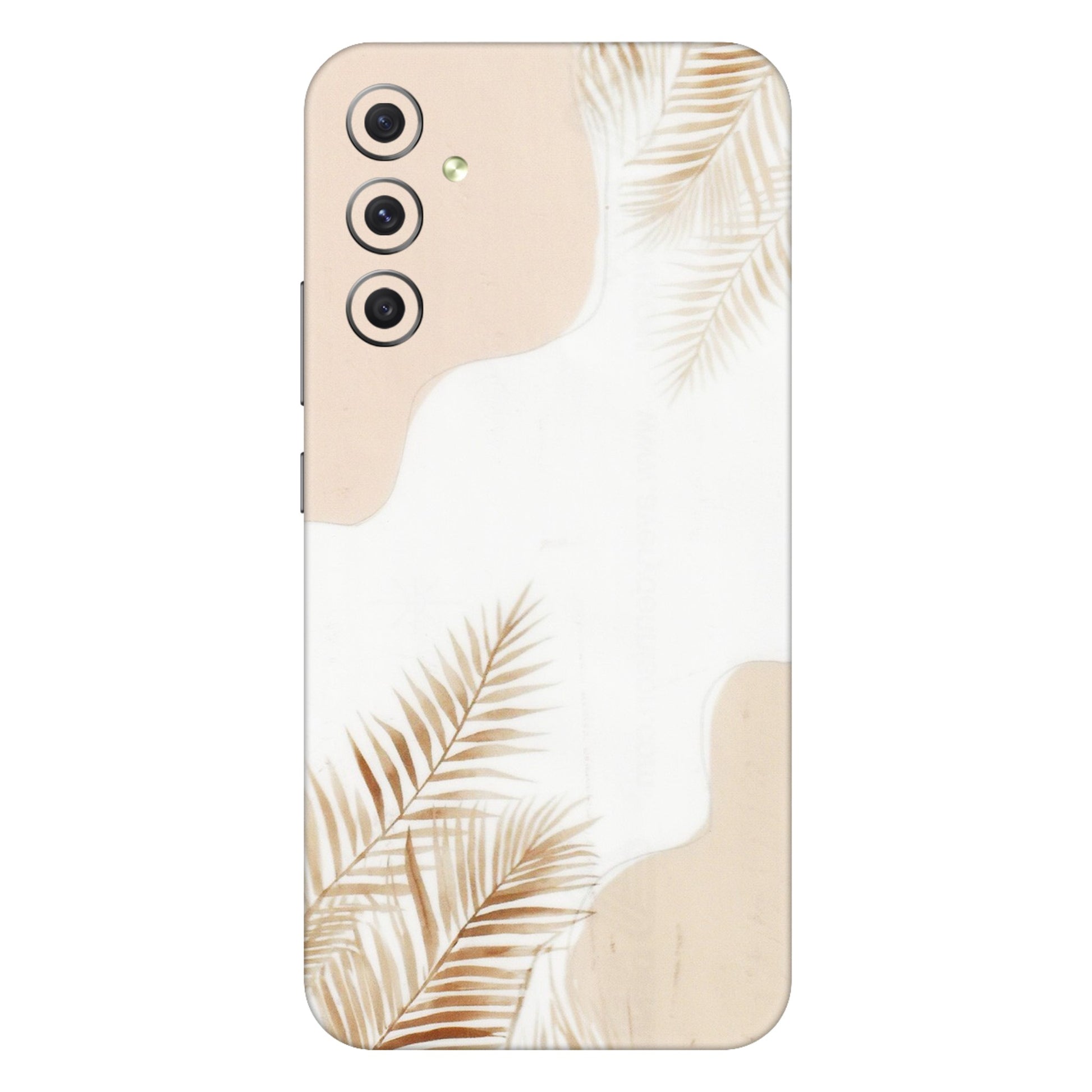 Samsung A/S Series Phone Skins (All Models) - Gold Petals Abstract - Transparent Finish (T-08) Samsung Galaxy A34 (5G)