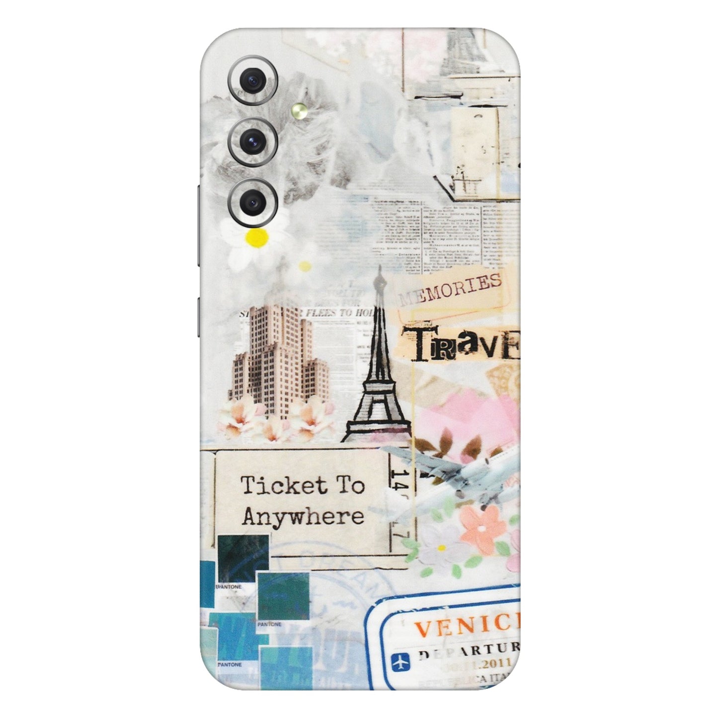 Samsung A/S Series Phone Skins (All Models) - Travel Memories - Transparent Finish (T-09) Samsung Galaxy A34 (5G)