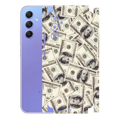 Samsung A/S Series Phone Skins (All Models) - Dollar Lover - Transparent Finish (T-17) Samsung Galaxy A34 (5G)