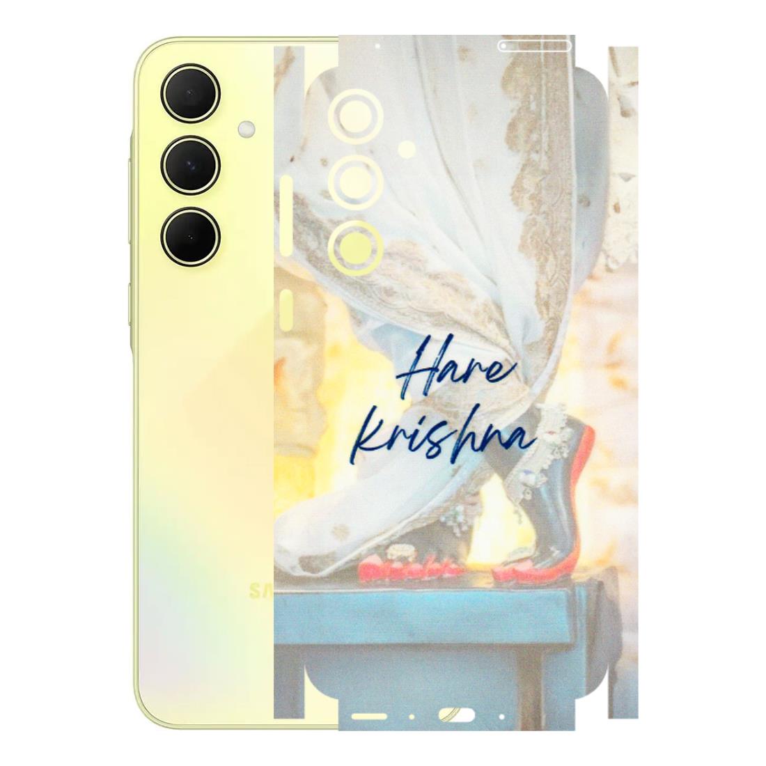 Samsung A/S Series Phone Skins (All Models) - Hare Krishna - 3D Embossed Finish (L-03) Samsung Galaxy A35 (5G)