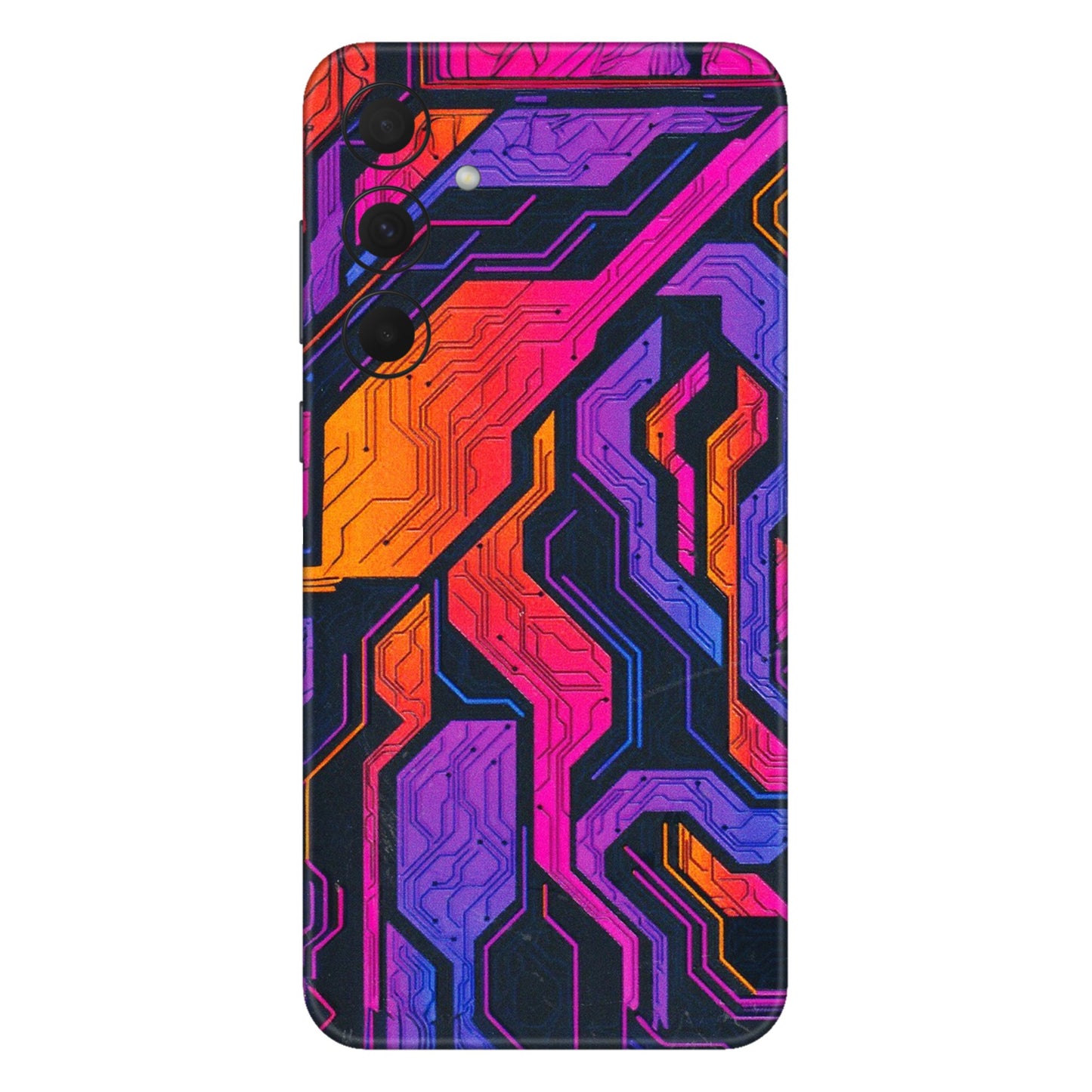 Samsung A/S Series Phone Skins (All Models) - Tech Circuits Futuristic - 3D Embossed Finish (L-07) Samsung Galaxy A35 (5G)