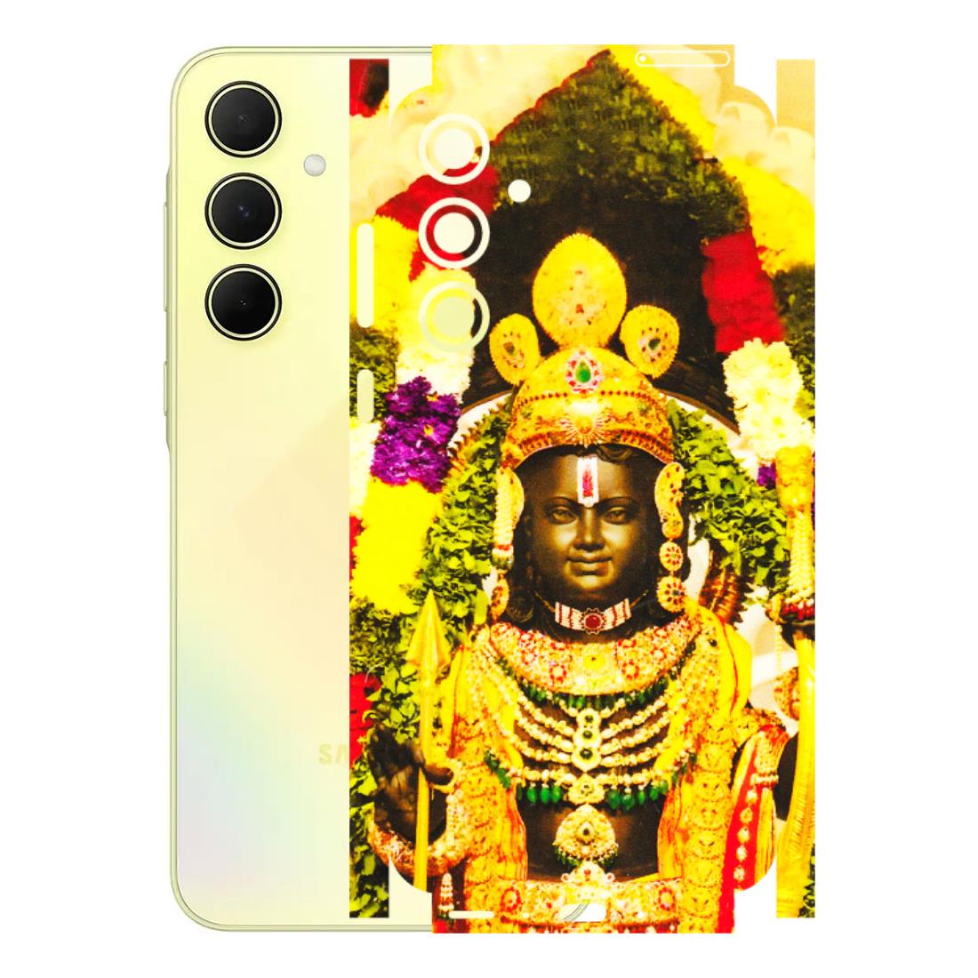 Samsung A/S Series Phone Skins (All Models) - Ram Lalla Ayodhya - 3D Embossed Finish (L-103) Samsung Galaxy A35 (5G)