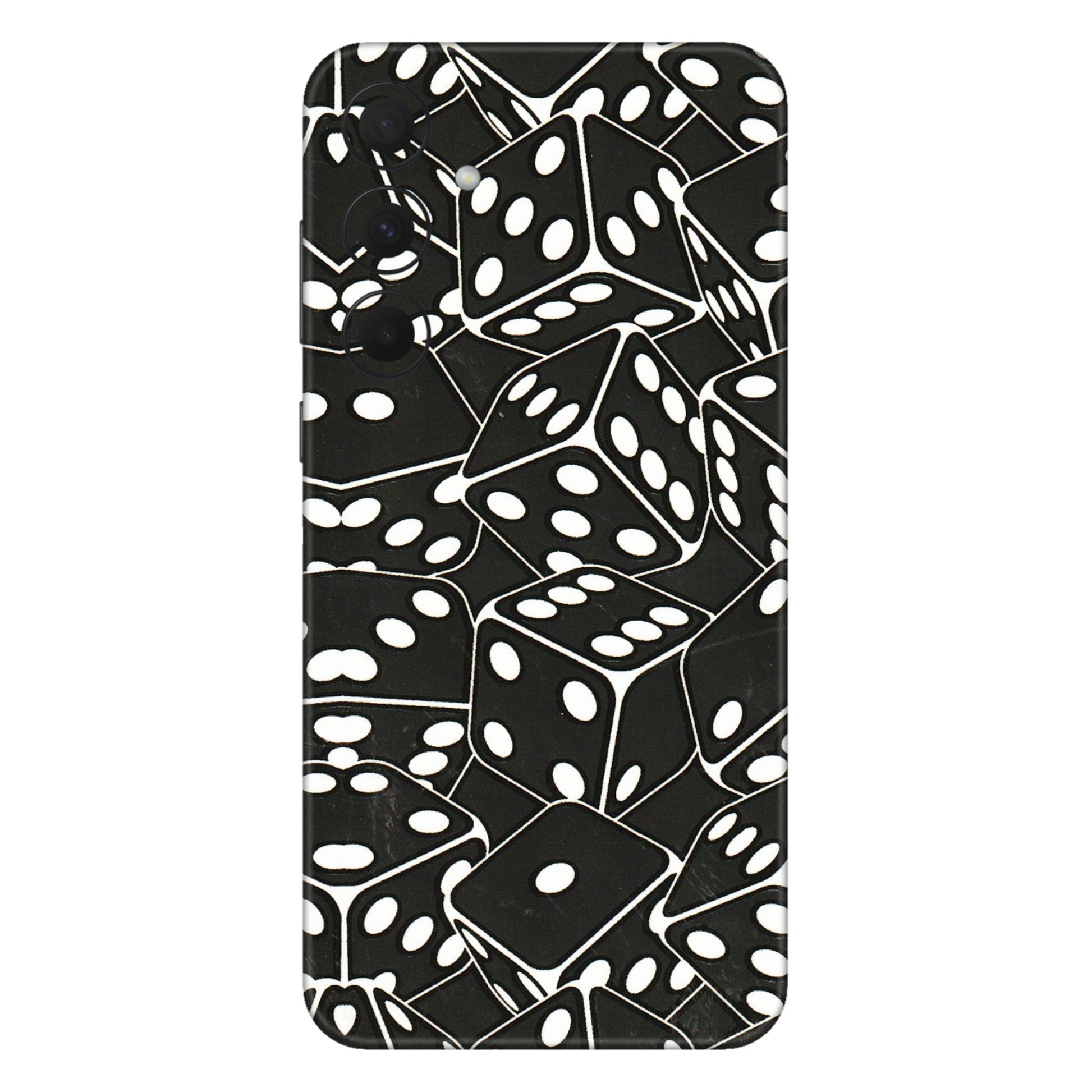 Samsung A/S Series Phone Skins (All Models) - Big Black Dices - 3D Embossed Finish (L-106) Samsung Galaxy A35 (5G)