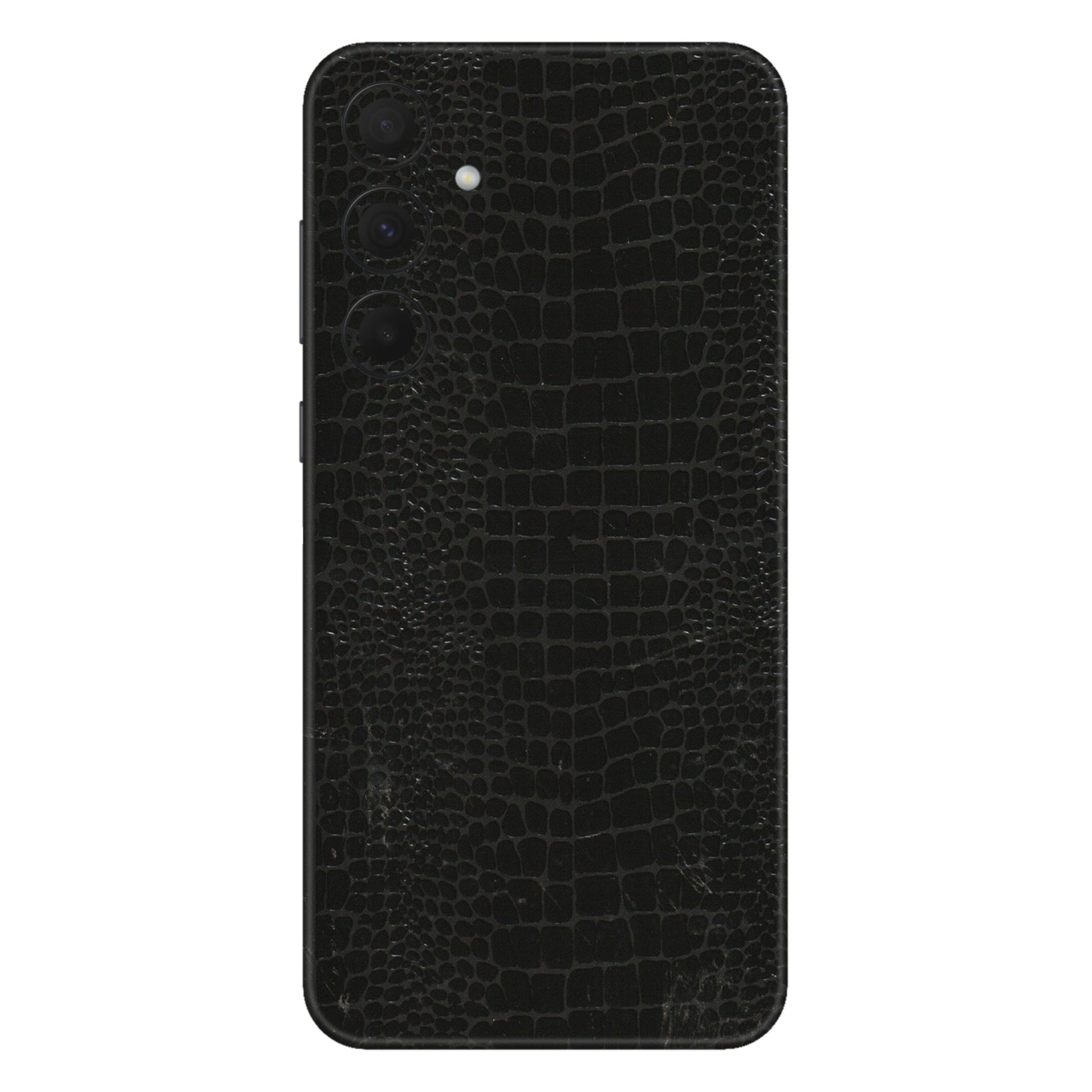 Samsung A/S Series Phone Skins (All Models) - Snake Leather Black - 3D Embossed Finish (L-107) Samsung Galaxy A35 (5G)