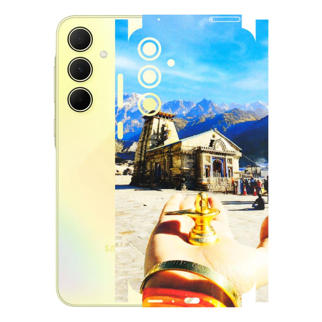 Samsung A/S Series Phone Skins (All Models) - Beauty of Kedarnath - 3D Embossed Finish (L-108) Samsung Galaxy A35 (5G)