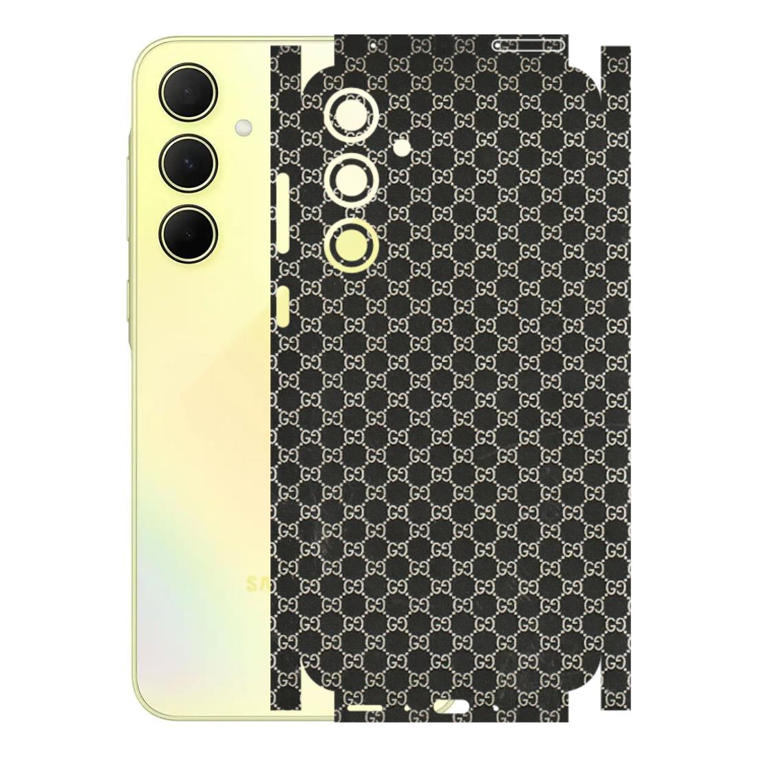 Samsung A/S Series Phone Skins (All Models) - Black G Print - 3D Embossed Finish (L-109) Samsung Galaxy A35 (5G)