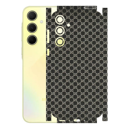 Samsung A/S Series Phone Skins (All Models) - Black G Print - 3D Embossed Finish (L-109) Samsung Galaxy A35 (5G)