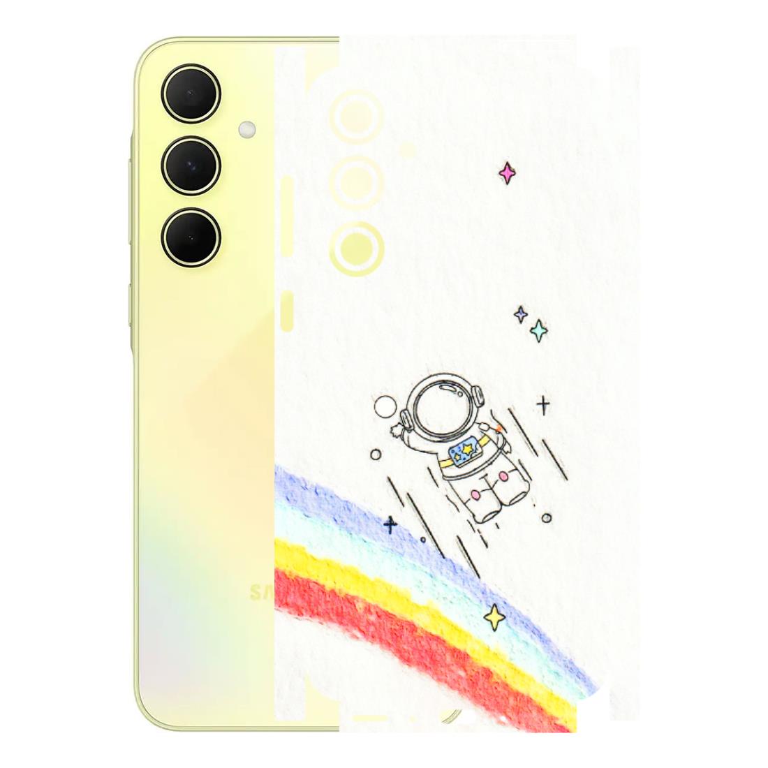 Samsung A/S Series Phone Skins (All Models) - Milkyway Astronaut - 3D Embossed Finish (L-110) Samsung Galaxy A35 (5G)