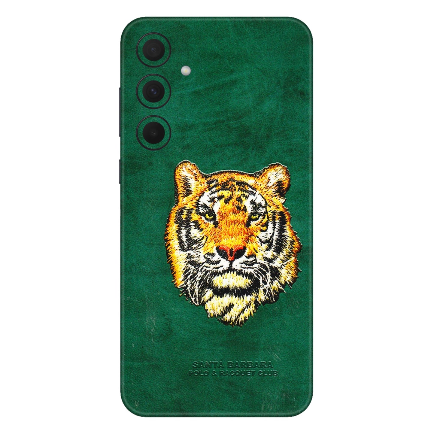 Samsung A/S Series Phone Skins (All Models) - Leather Feel Tiger - 3D Embossed Finish (L-111) Samsung Galaxy A35 (5G)