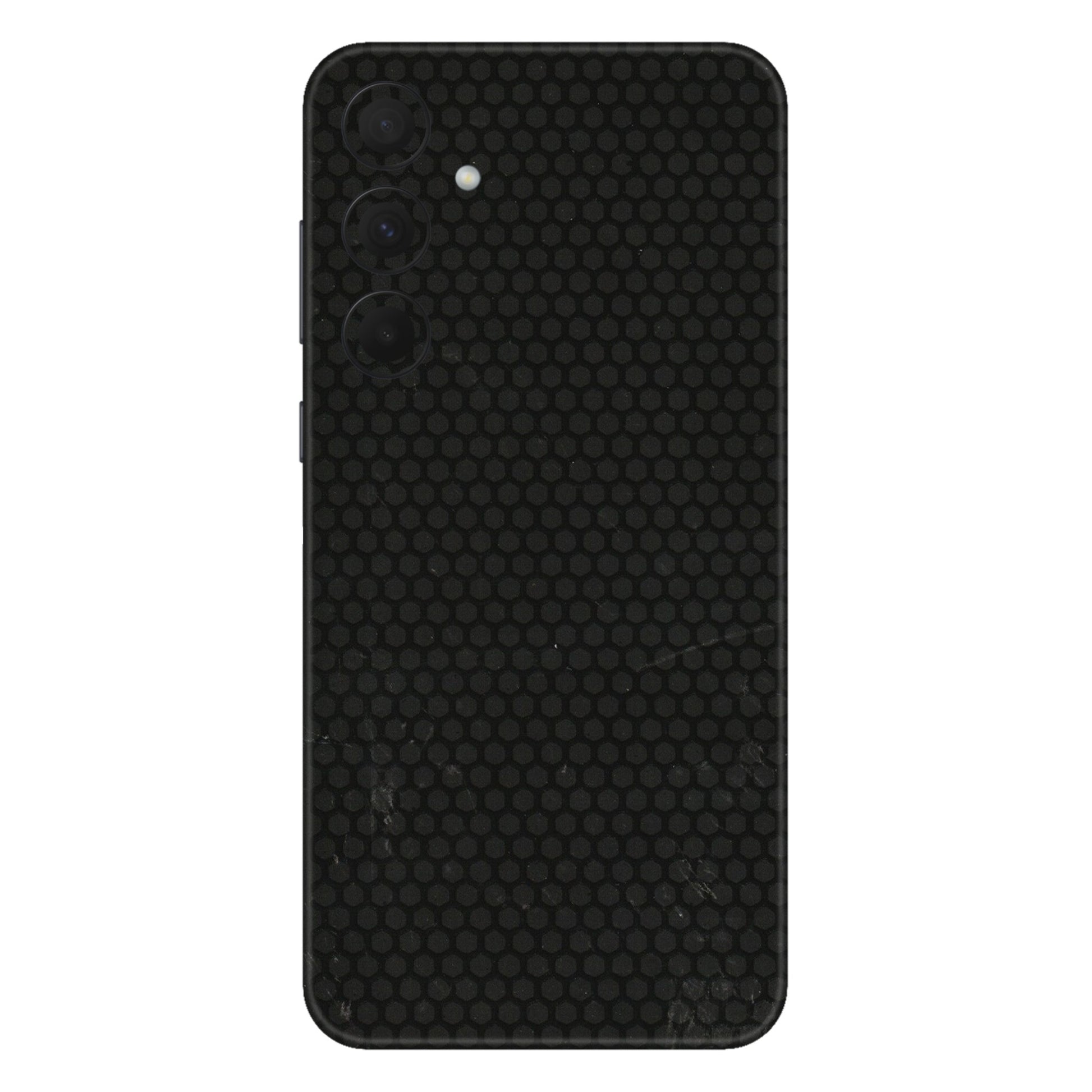 Samsung A/S Series Phone Skins (All Models) - Black honeycomb - 3D Embossed Finish (L-114) Samsung Galaxy A35 (5G)
