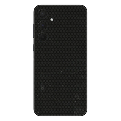 Samsung A/S Series Phone Skins (All Models) - Black honeycomb - 3D Embossed Finish (L-114) Samsung Galaxy A35 (5G)
