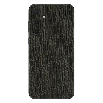 Samsung A/S Series Phone Skins (All Models) - Black Abstract Pattern - 3D Embossed Finish (L-117) Samsung Galaxy A35 (5G)