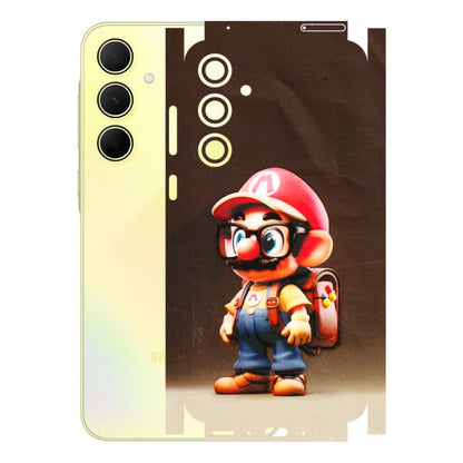 Samsung A/S Series Phone Skins (All Models) - Little Mario - 3D Embossed Finish (L-119) Samsung Galaxy A35 (5G)