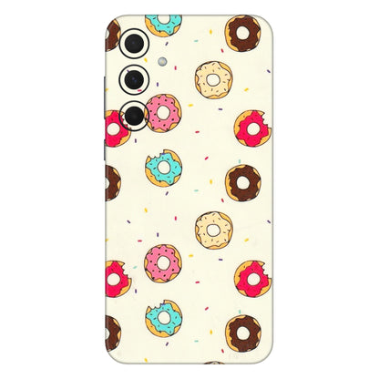 Samsung A/S Series Phone Skins (All Models) - Mini Donuts Doodle Art - 3D Embossed Finish (L-122) Samsung Galaxy A35 (5G)