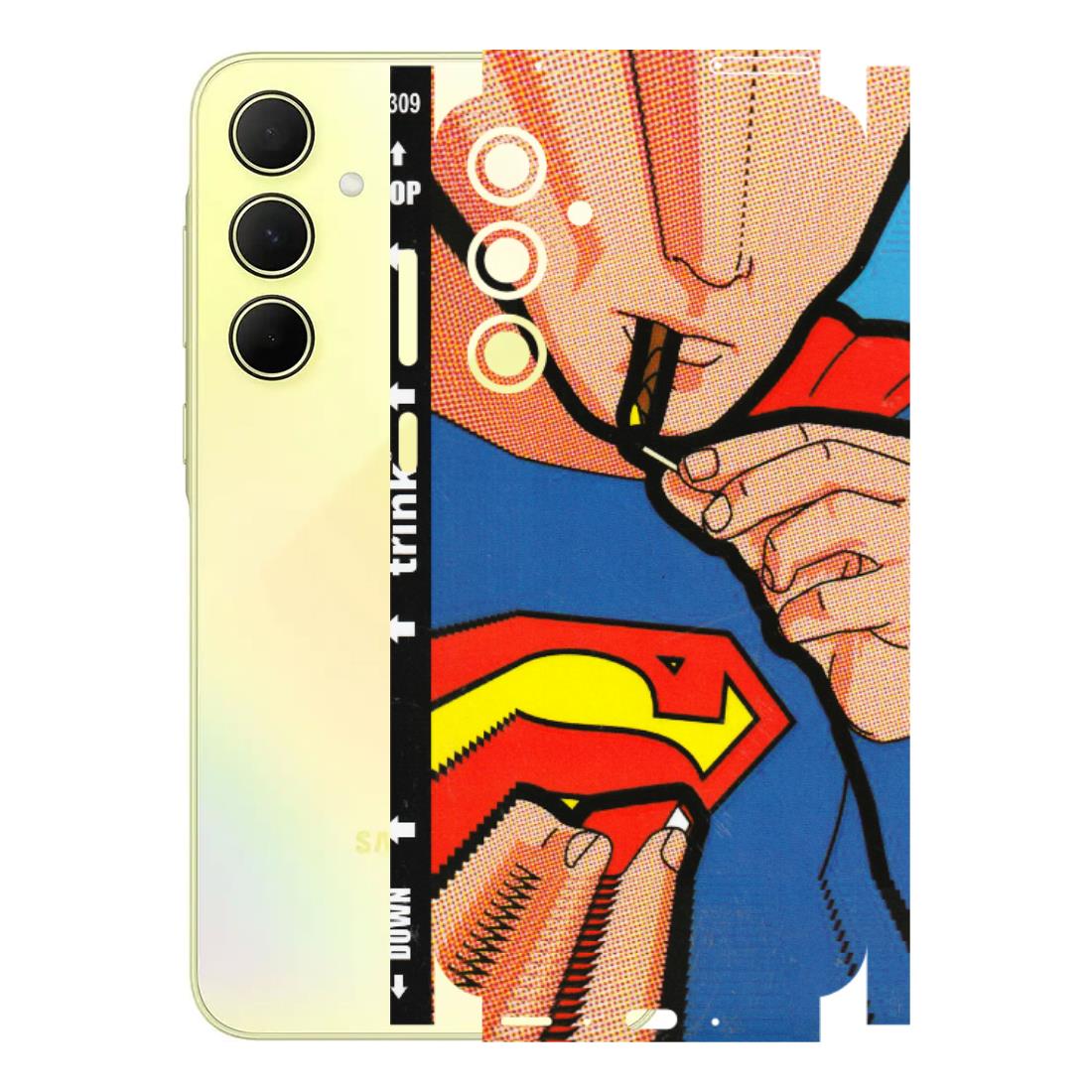 Samsung A/S Series Phone Skins (All Models) - Superman Sutta - 3D Embossed Finish (L-130) Samsung Galaxy A35 (5G)