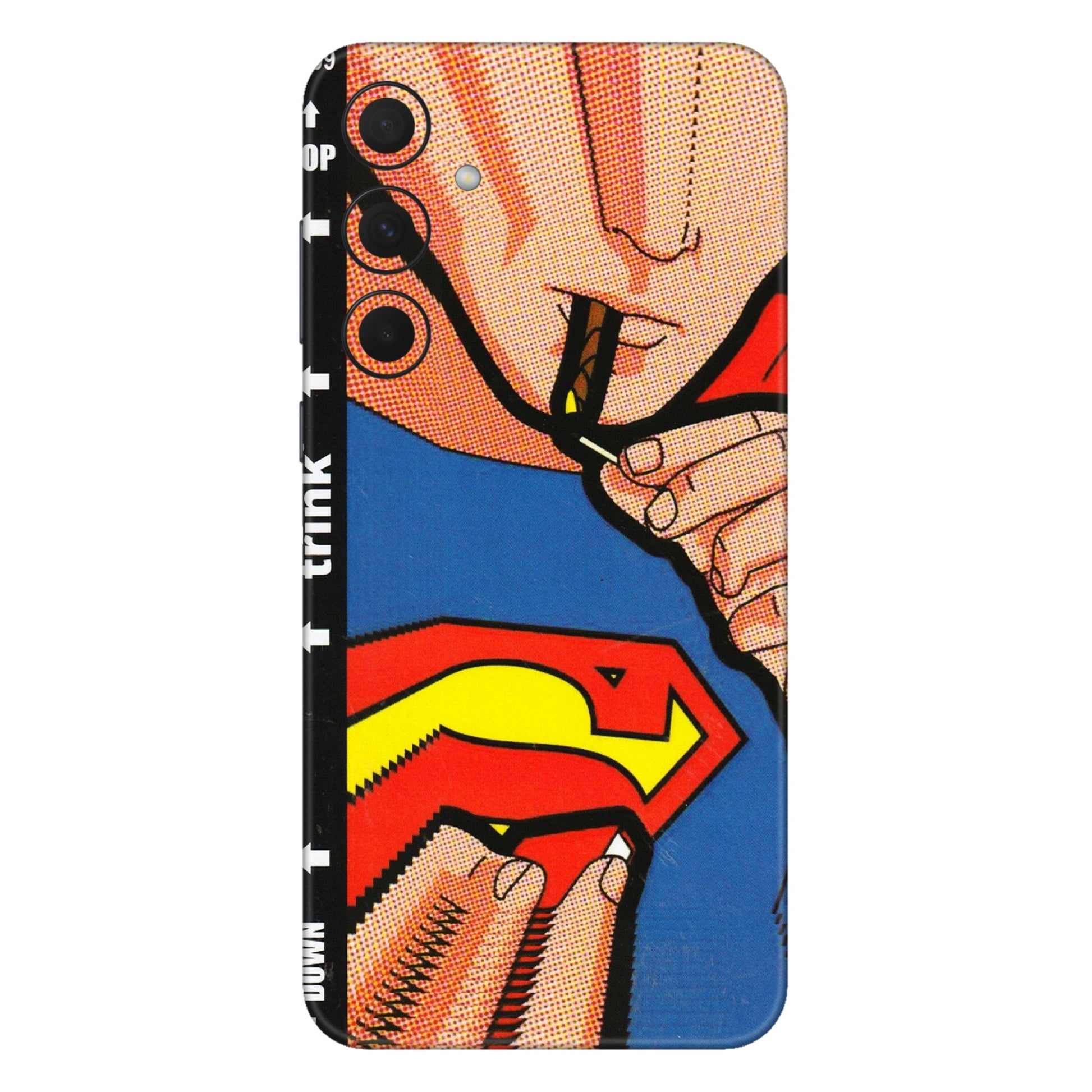 Samsung A/S Series Phone Skins (All Models) - Superman Sutta - 3D Embossed Finish (L-130) Samsung Galaxy A35 (5G)