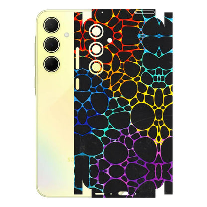 Samsung A/S Series Phone Skins (All Models) - Abstract Art MultiColour - 3D Embossed Finish (L-133) Samsung Galaxy A35 (5G)