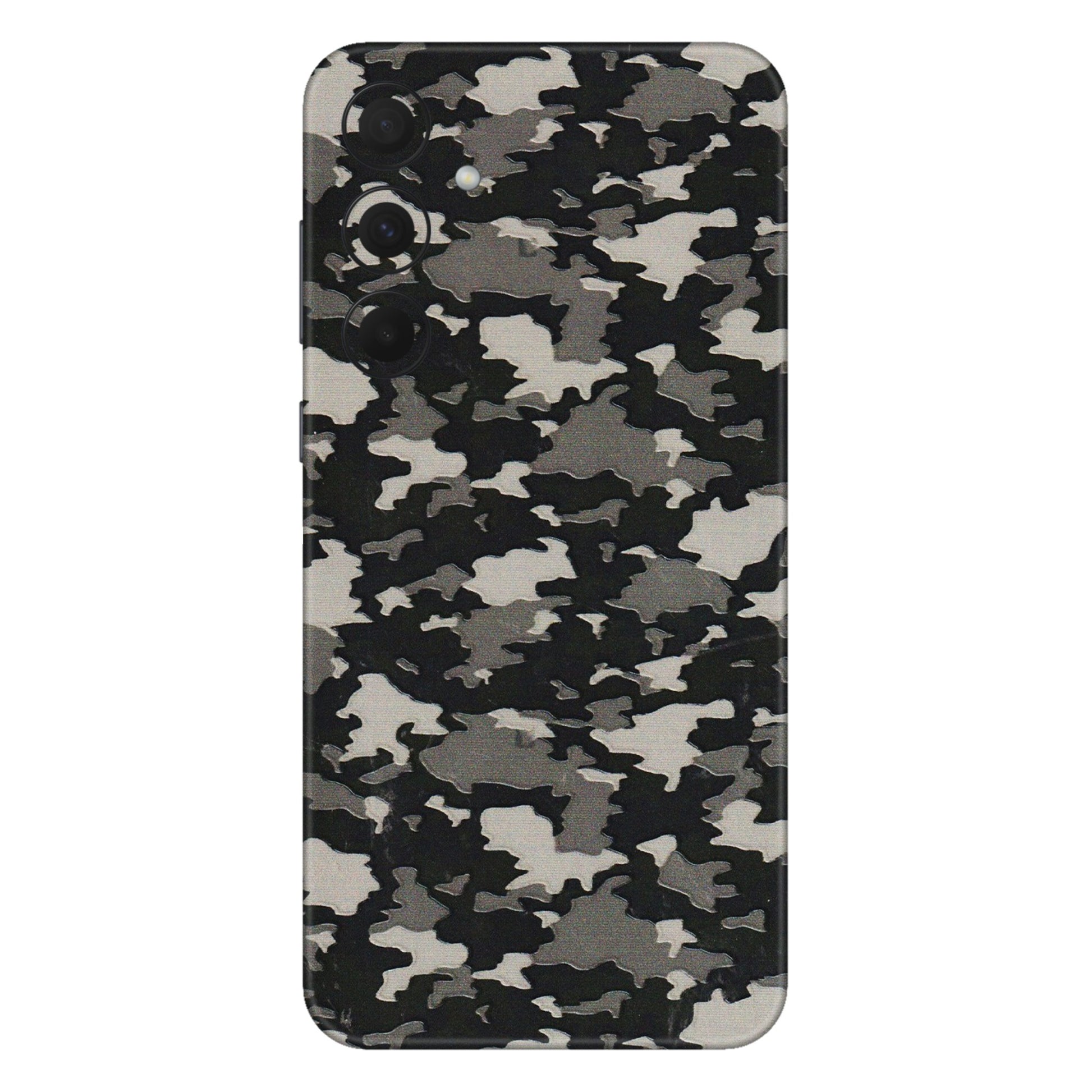 Samsung A/S Series Phone Skins (All Models) - Black/Grey Camoflaunge - 3D Embossed Finish (L-142) Samsung Galaxy A35 (5G)