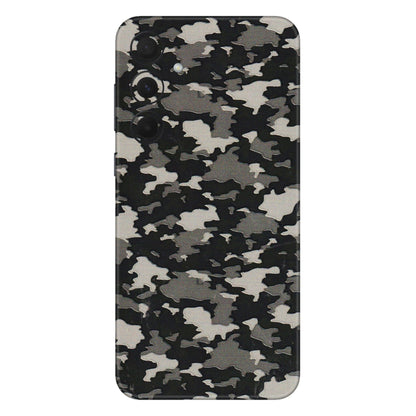 Samsung A/S Series Phone Skins (All Models) - Black/Grey Camoflaunge - 3D Embossed Finish (L-142) Samsung Galaxy A35 (5G)