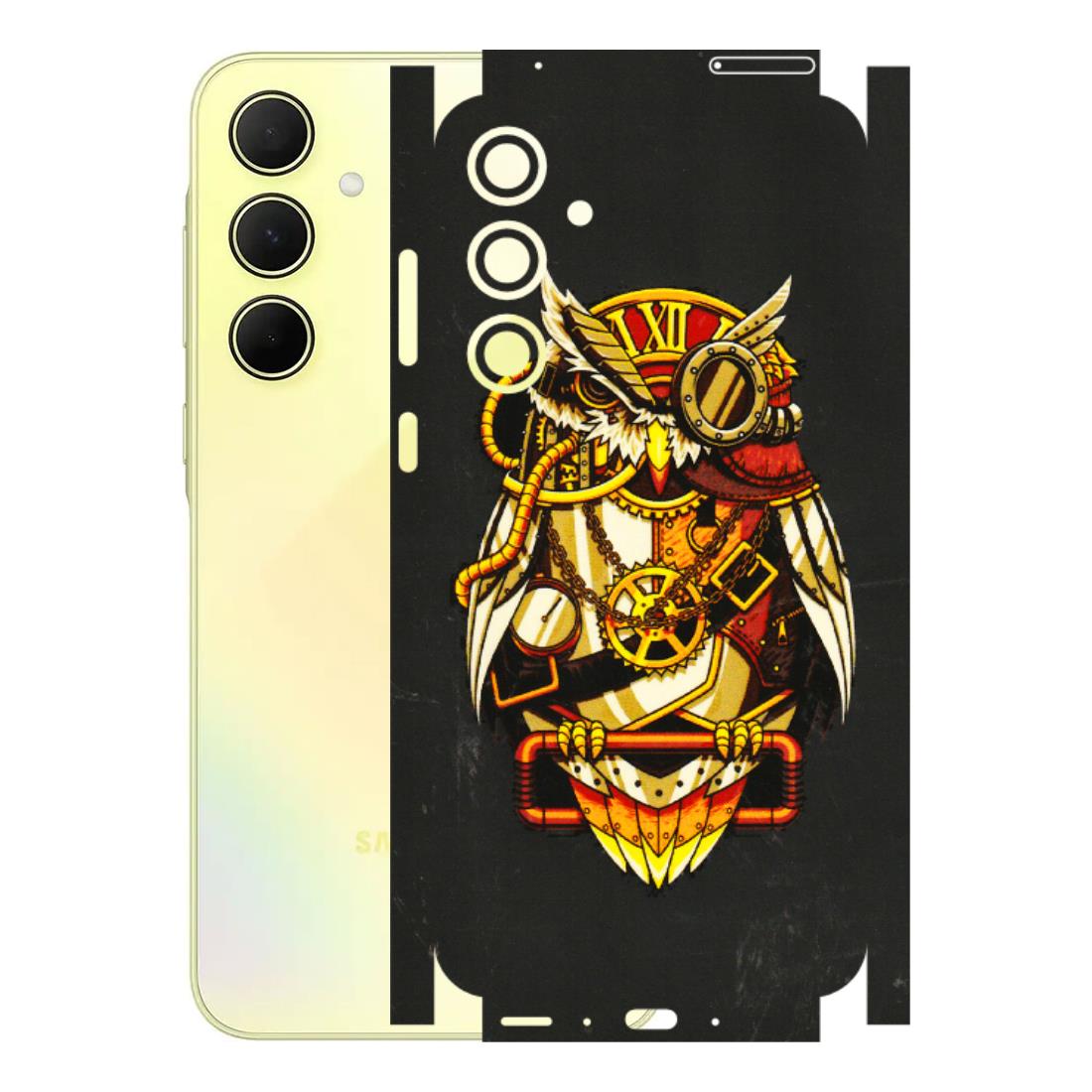 Samsung A/S Series Phone Skins (All Models) - Classy Smart Owl - 3D Embossed Finish (L-144) Samsung Galaxy A35 (5G)