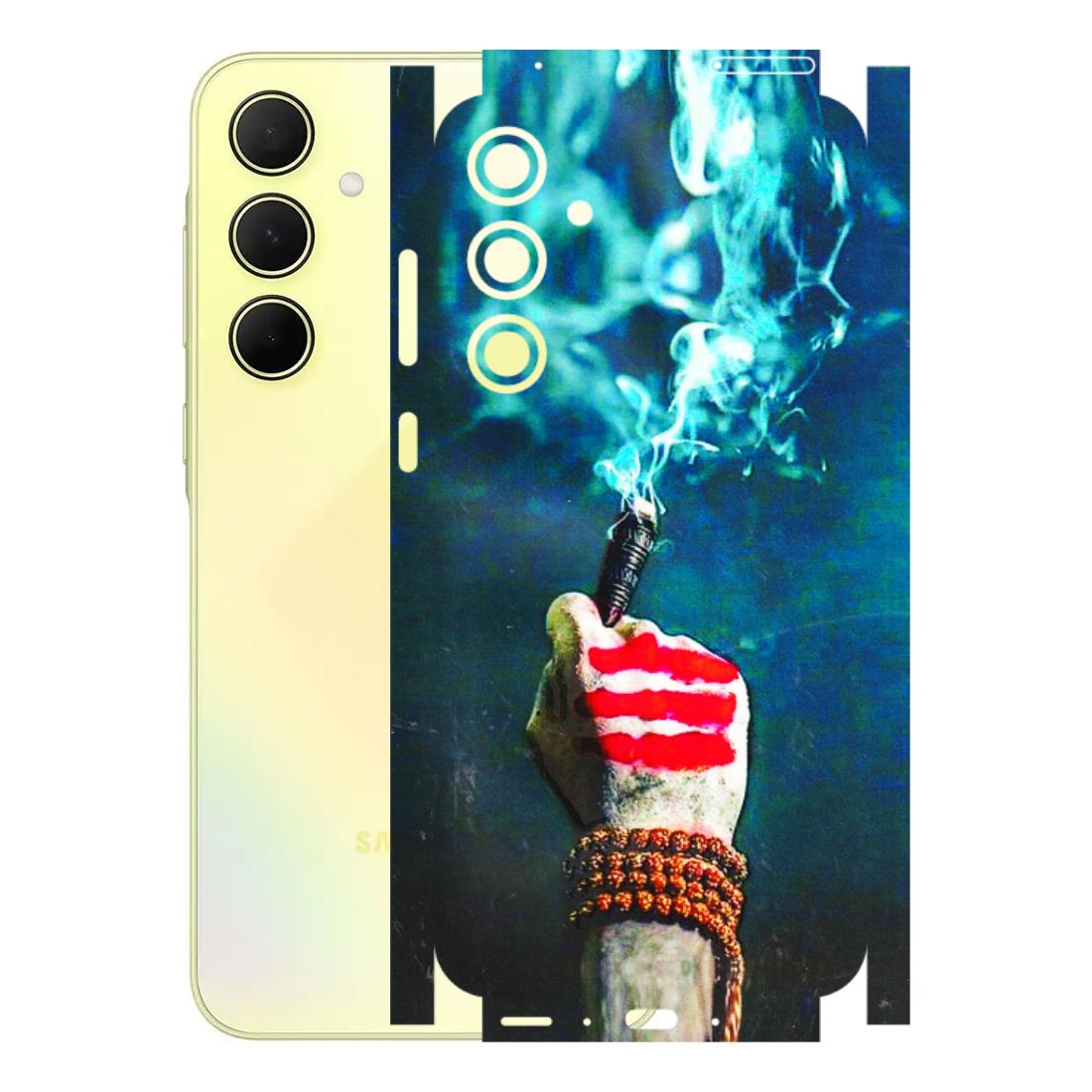 Samsung A/S Series Phone Skins (All Models) - Mahadev Bhakt - 3D Embossed Finish (L-146) Samsung Galaxy A35 (5G)