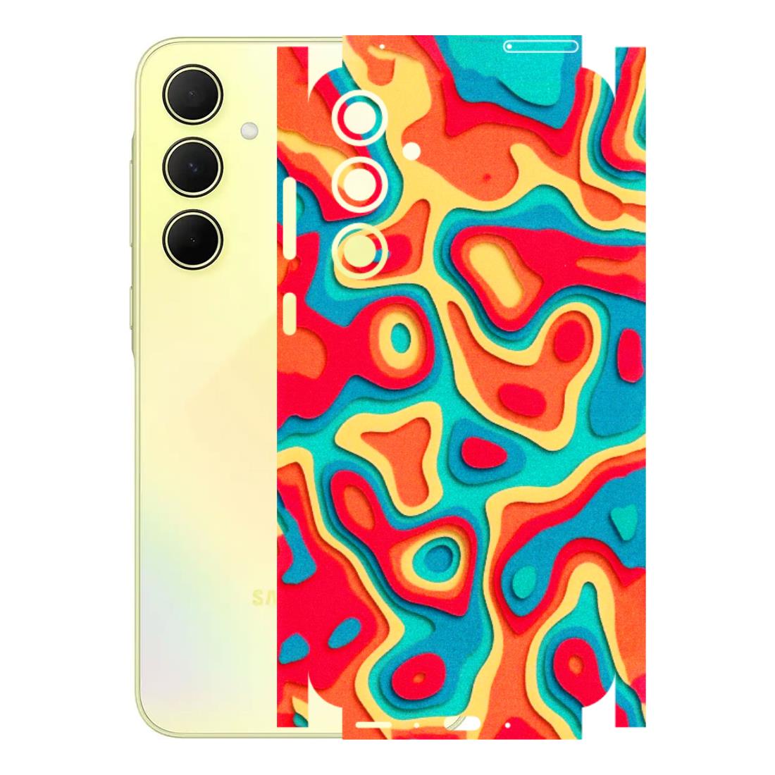 Samsung A/S Series Phone Skins (All Models) - Abstract Swirl - 3D Embossed Finish (L-150) Samsung Galaxy A35 (5G)