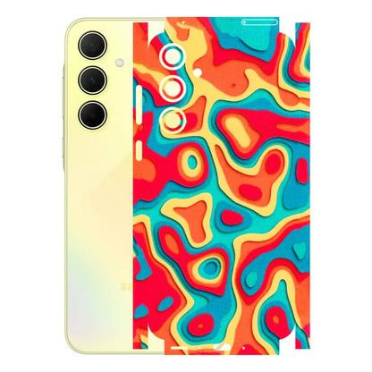 Samsung A/S Series Phone Skins (All Models) - Abstract Swirl - 3D Embossed Finish (L-150) Samsung Galaxy A35 (5G)