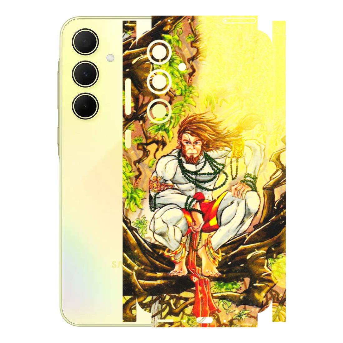 Samsung A/S Series Phone Skins (All Models) - Lord Hanuman - 3D Embossed Finish (L-152) Samsung Galaxy A35 (5G)