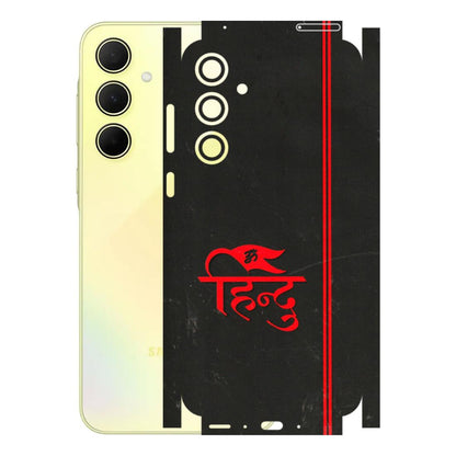 Samsung A/S Series Phone Skins (All Models) - Hindu Black - 3D Embossed Finish (L-153) Samsung Galaxy A35 (5G)